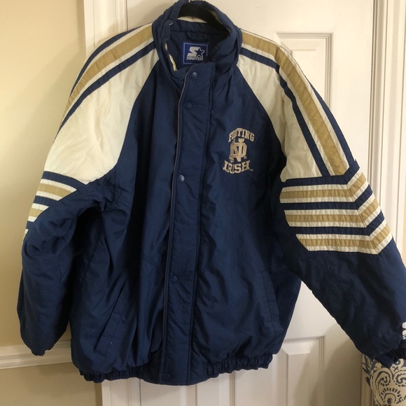 STARTER Other - Norte Dame “Fighting Irish” quilted Starter Jacket